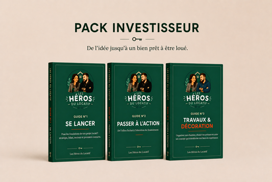 PACK INVESTISSEUR : Se lancer + Passer à l'action + Travaux & Décoration